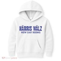 Harris Walz New Day Rising Kids Hoodie thumb 0