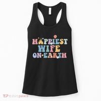 Happiest Wife On Earth Couple Trip Honeymoon Vacation Women's Tank Top thumb 0