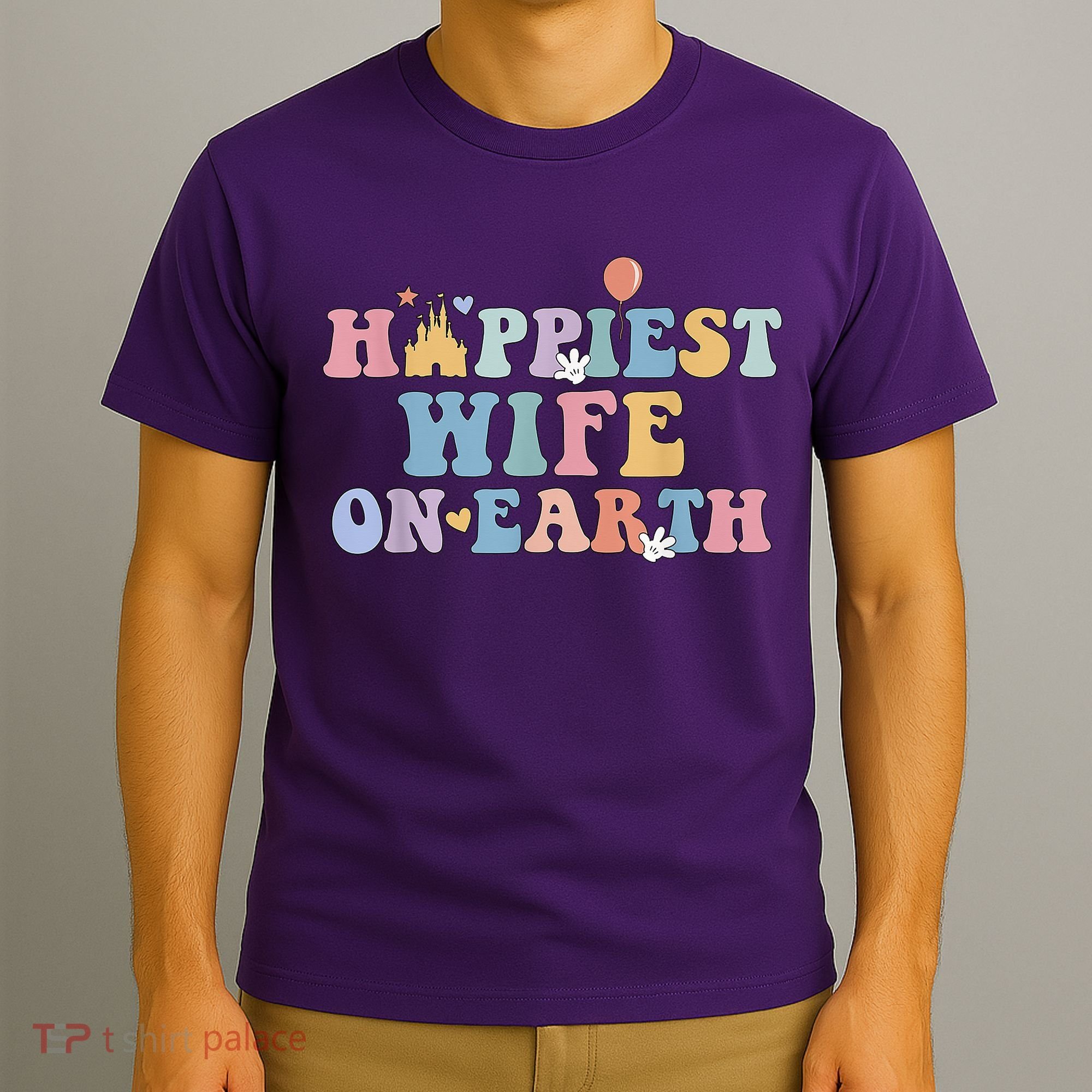Happiest Wife On Earth Couple Trip Honeymoon Vacation T-Shirt