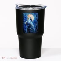 Howling Wolf Oil Painting Tumbler thumb 0
