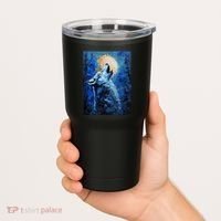 Howling Wolf Oil Painting Tumbler thumb 2