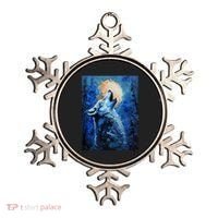 Howling Wolf Oil Painting Ornament thumb 0