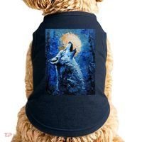 Howling Wolf Oil Painting Doggie Tank thumb 0