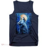 Howling Wolf Oil Painting Tank Top thumb 0
