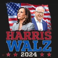 Harris Walz President Election 2024 Kamala Harris Tim Walz Women's Hoodie thumb 2