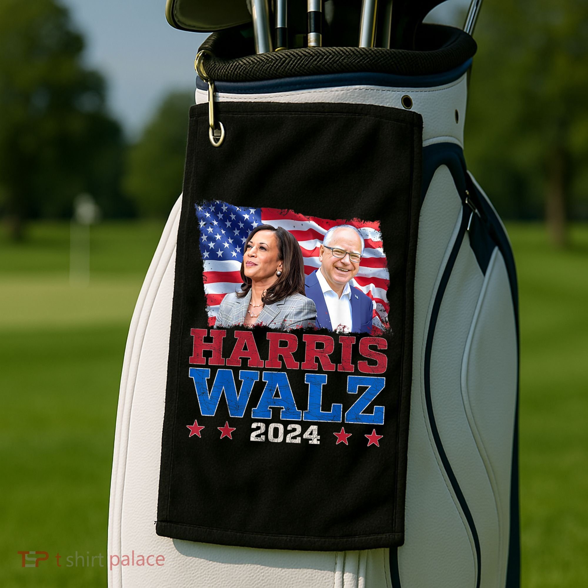 Harris Walz President Election 2024 Kamala Harris Tim Walz Golf Towel