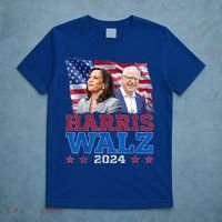 Harris Walz President Election 2024 Kamala Harris Tim Walz T-Shirt thumb 5