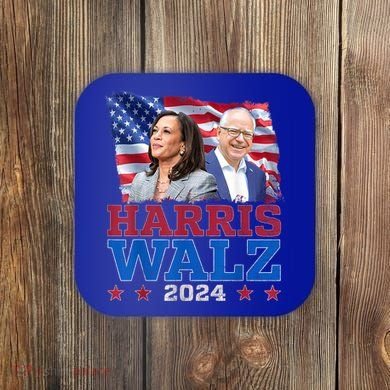 Harris Walz President Election 2024 Kamala Harris Tim Walz Coaster