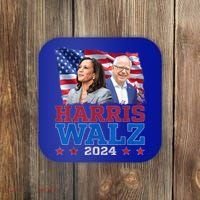 Harris Walz President Election 2024 Kamala Harris Tim Walz Coaster thumb 0