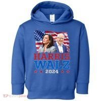 Harris Walz President Election 2024 Kamala Harris Tim Walz Toddler Hoodie thumb 0
