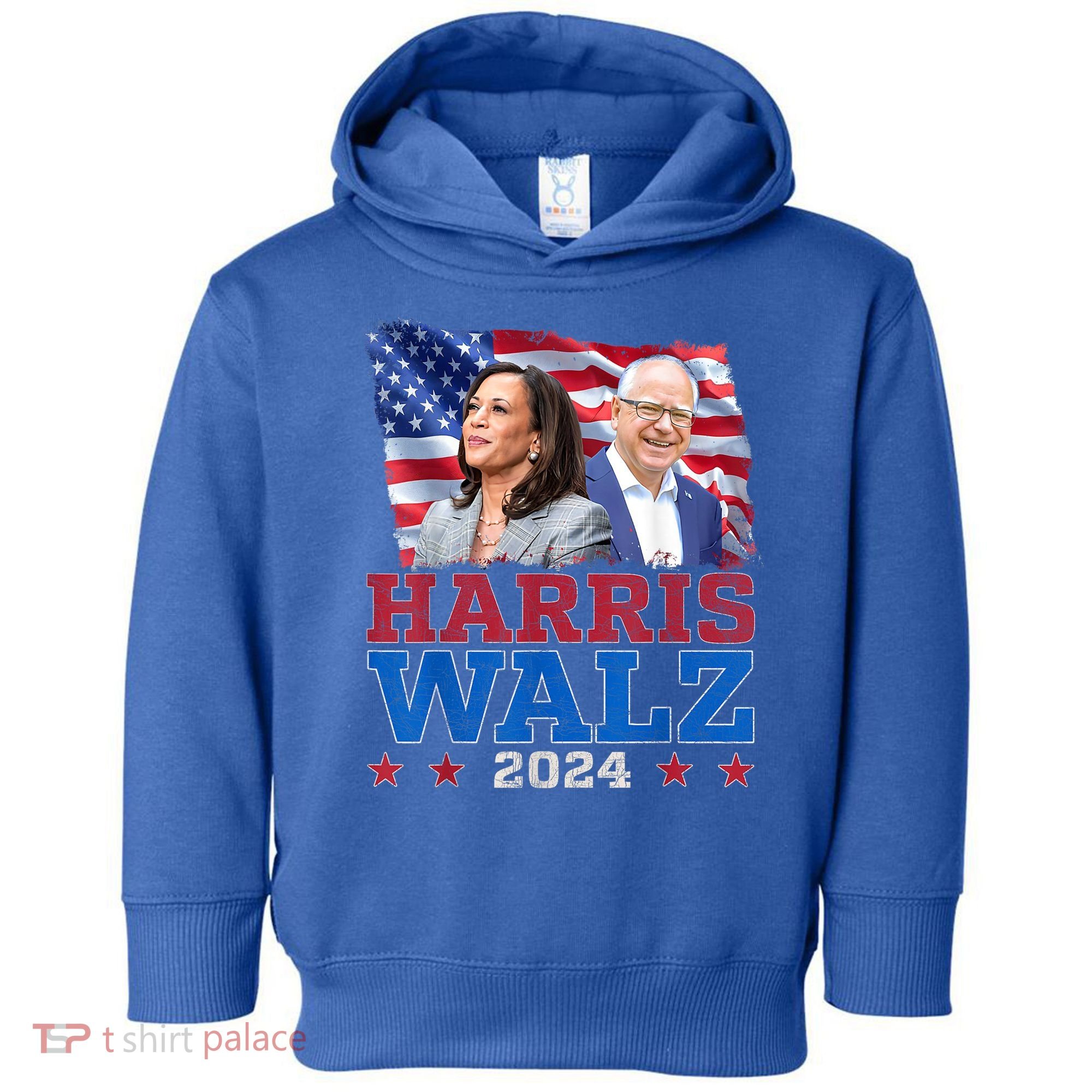 Harris Walz President Election 2024 Kamala Harris Tim Walz Toddler Hoodie