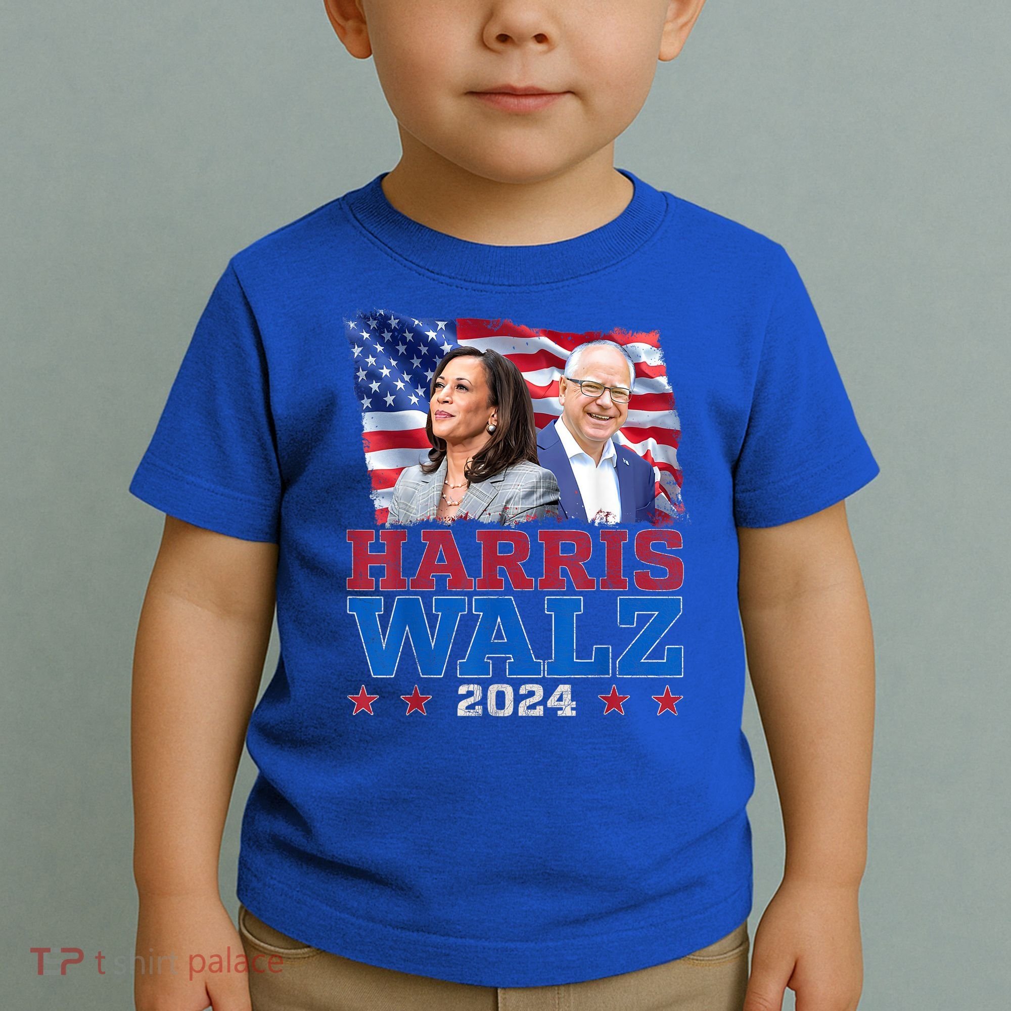 Harris Walz President Election 2024 Kamala Harris Tim Walz Toddler T-Shirt