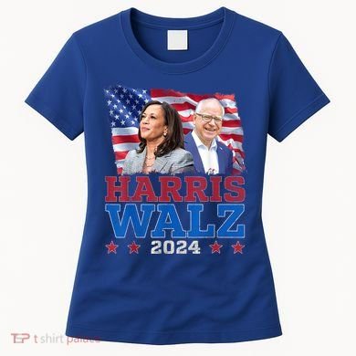 Harris Walz President Election 2024 Kamala Harris Tim Walz Women's T-Shirt