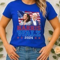 Harris Walz President Election 2024 Kamala Harris Tim Walz Women's T-Shirt thumb 2