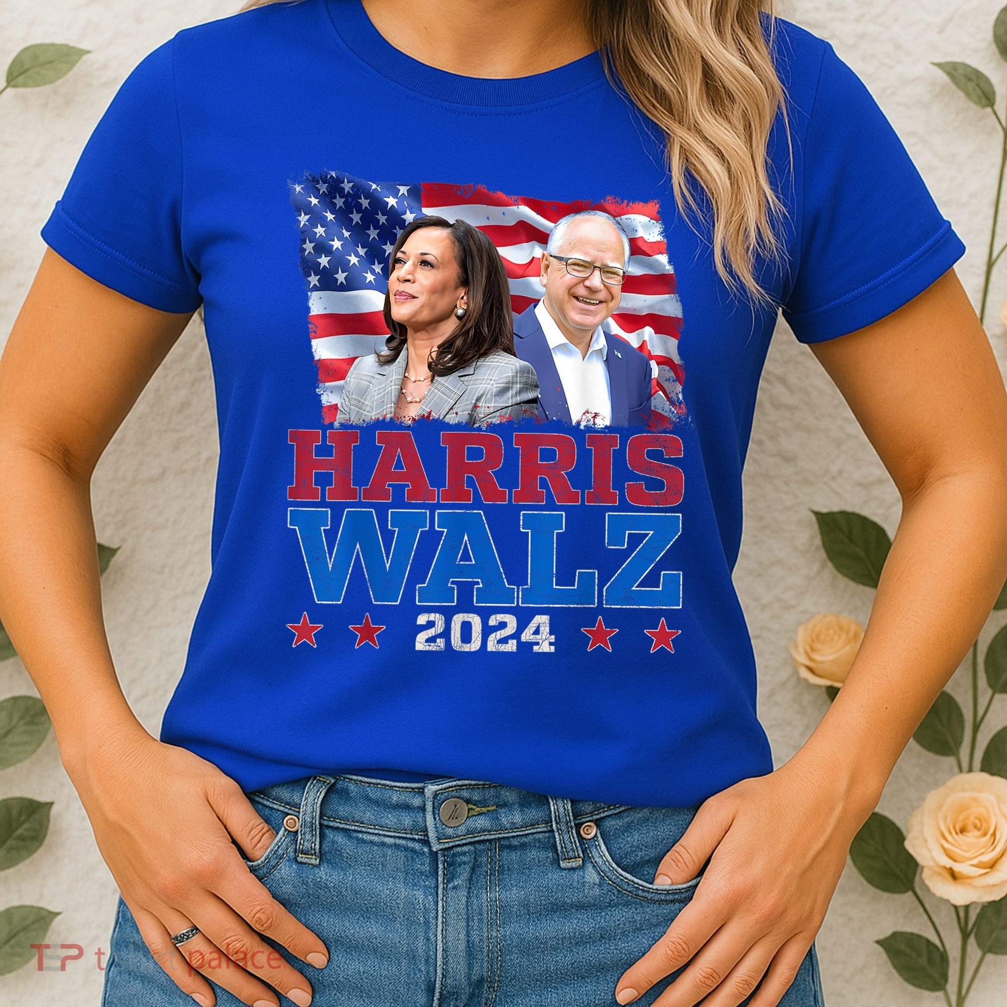 Harris Walz President Election 2024 Kamala Harris Tim Walz Women's T-Shirt