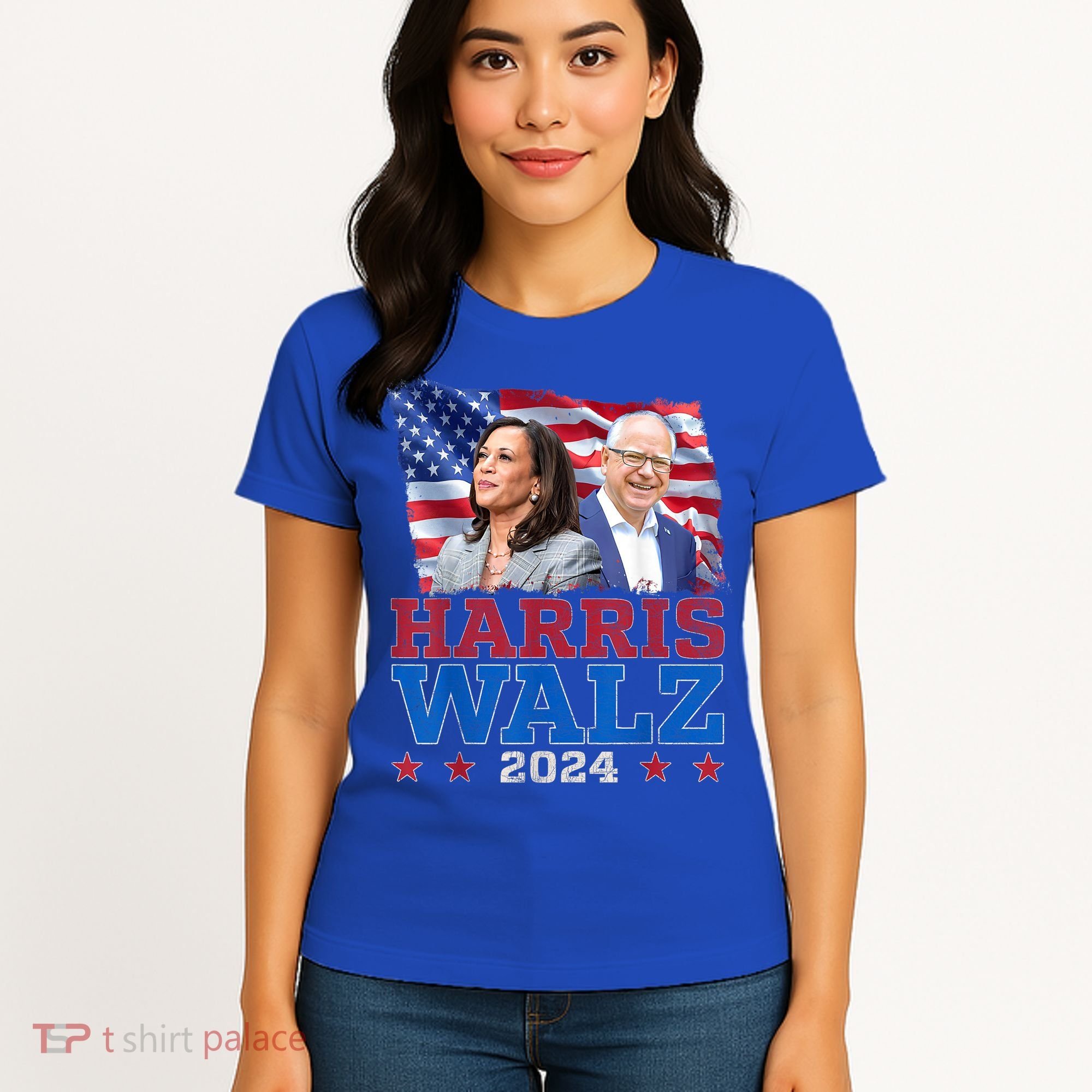 Harris Walz President Election 2024 Kamala Harris Tim Walz Women's T-Shirt