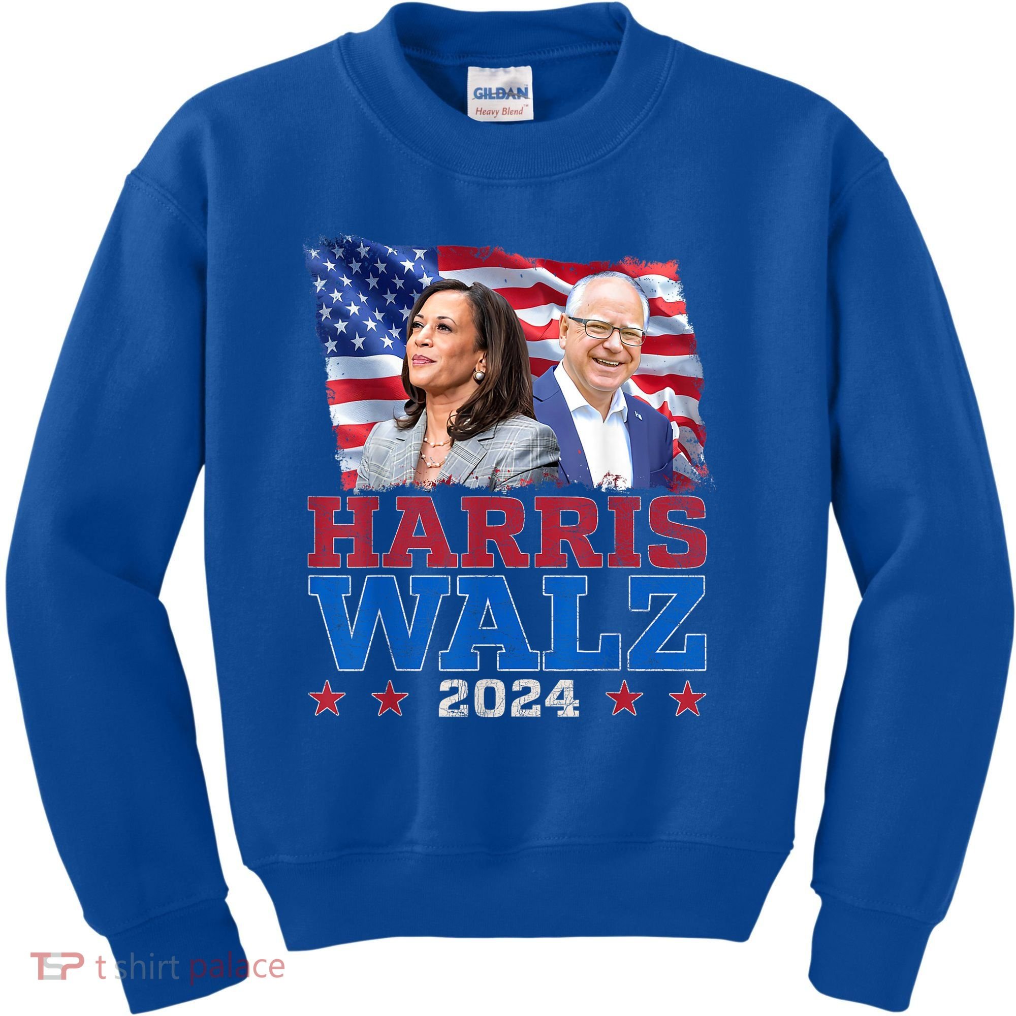 Harris Walz President Election 2024 Kamala Harris Tim Walz Kids Sweatshirt