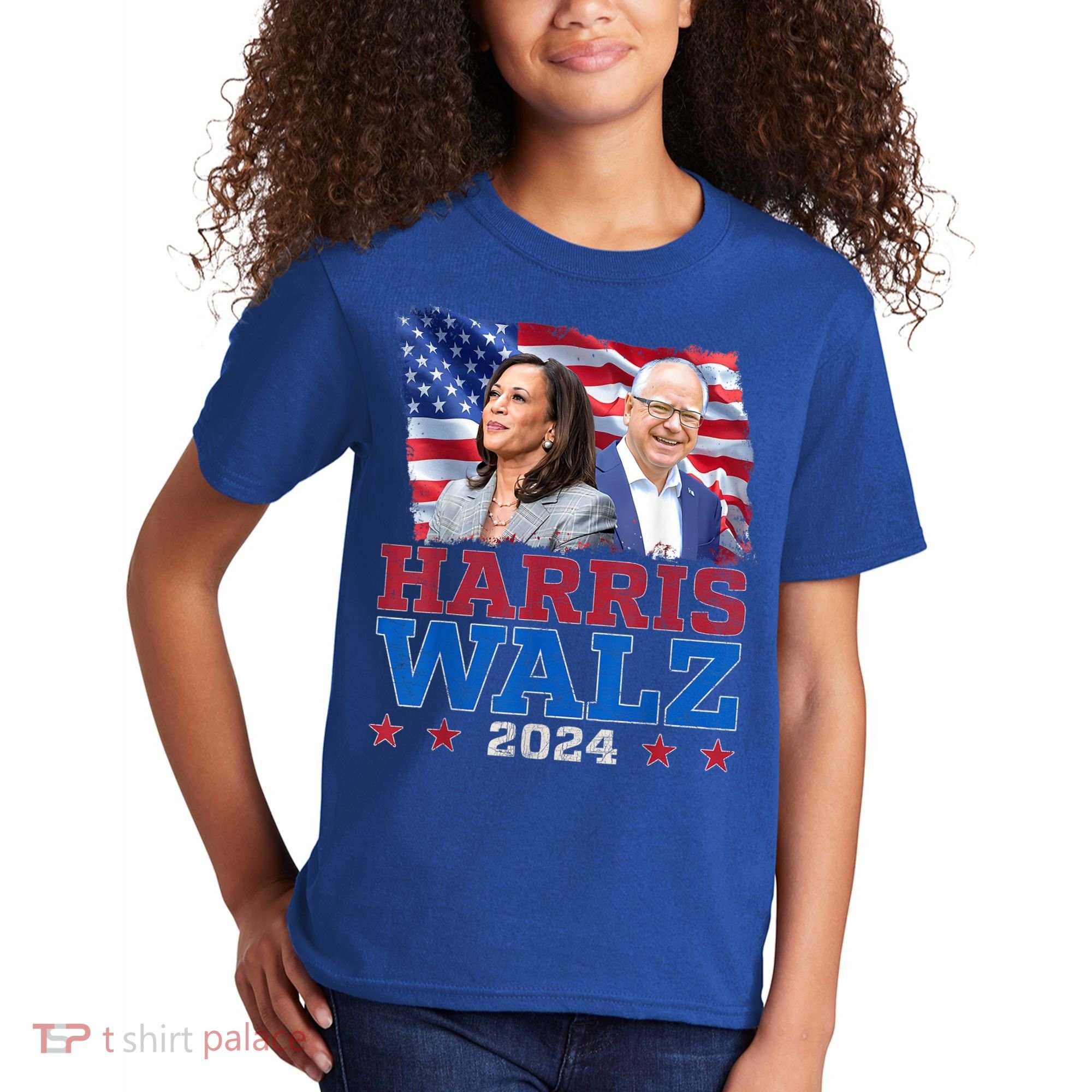 Harris Walz President Election 2024 Kamala Harris Tim Walz Kids T-Shirt
