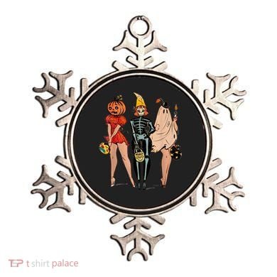Halloween Witch Pin Up Retro Vintage Pumpkin Ornament