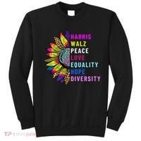 Harris Walz Peace Love Equality Hope Diversity Sweatshirt thumb 0