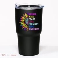 Harris Walz Peace Love Equality Hope Diversity Tumbler thumb 0