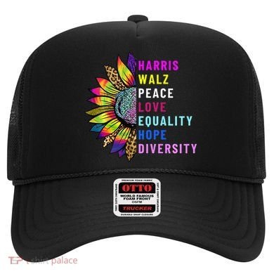 Harris Walz Peace Love Equality Hope Diversity Hat