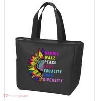 Harris Walz Peace Love Equality Hope Diversity Tote Bag thumb 3