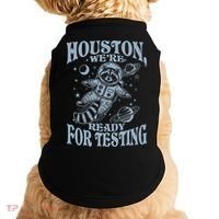Houston We're Ready For Testing Teacher Racoon Astronaut Doggie Tank thumb 0