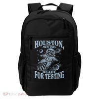 Houston We're Ready For Testing Teacher Racoon Astronaut Backpack thumb 0