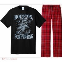 Houston We're Ready For Testing Teacher Racoon Astronaut Pajama Set thumb 0
