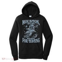 Houston We're Ready For Testing Teacher Racoon Astronaut Women's Hoodie thumb 0