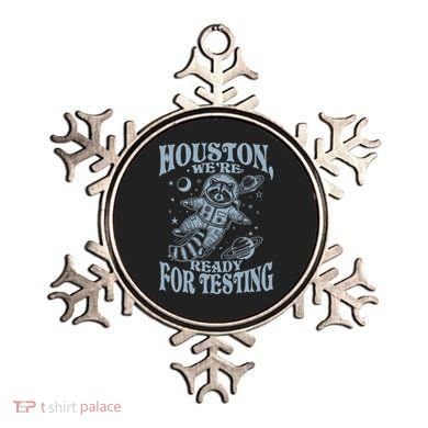 Houston We're Ready For Testing Teacher Racoon Astronaut Ornament