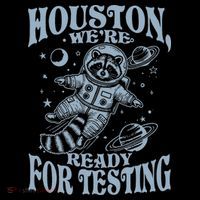 Houston We're Ready For Testing Teacher Racoon Astronaut Baby Bodysuit thumb 2