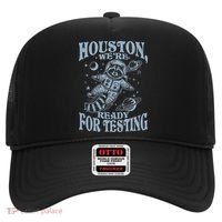Houston We're Ready For Testing Teacher Racoon Astronaut Hat thumb 0