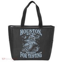 Houston We're Ready For Testing Teacher Racoon Astronaut Tote Bag thumb 0