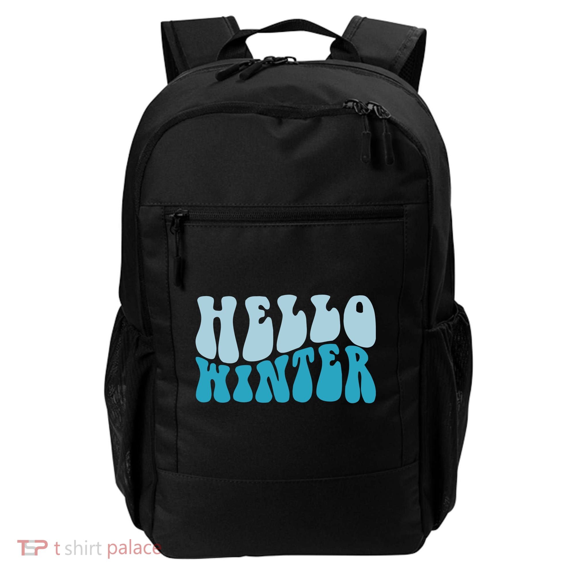 Hello Winter Retro Backpack