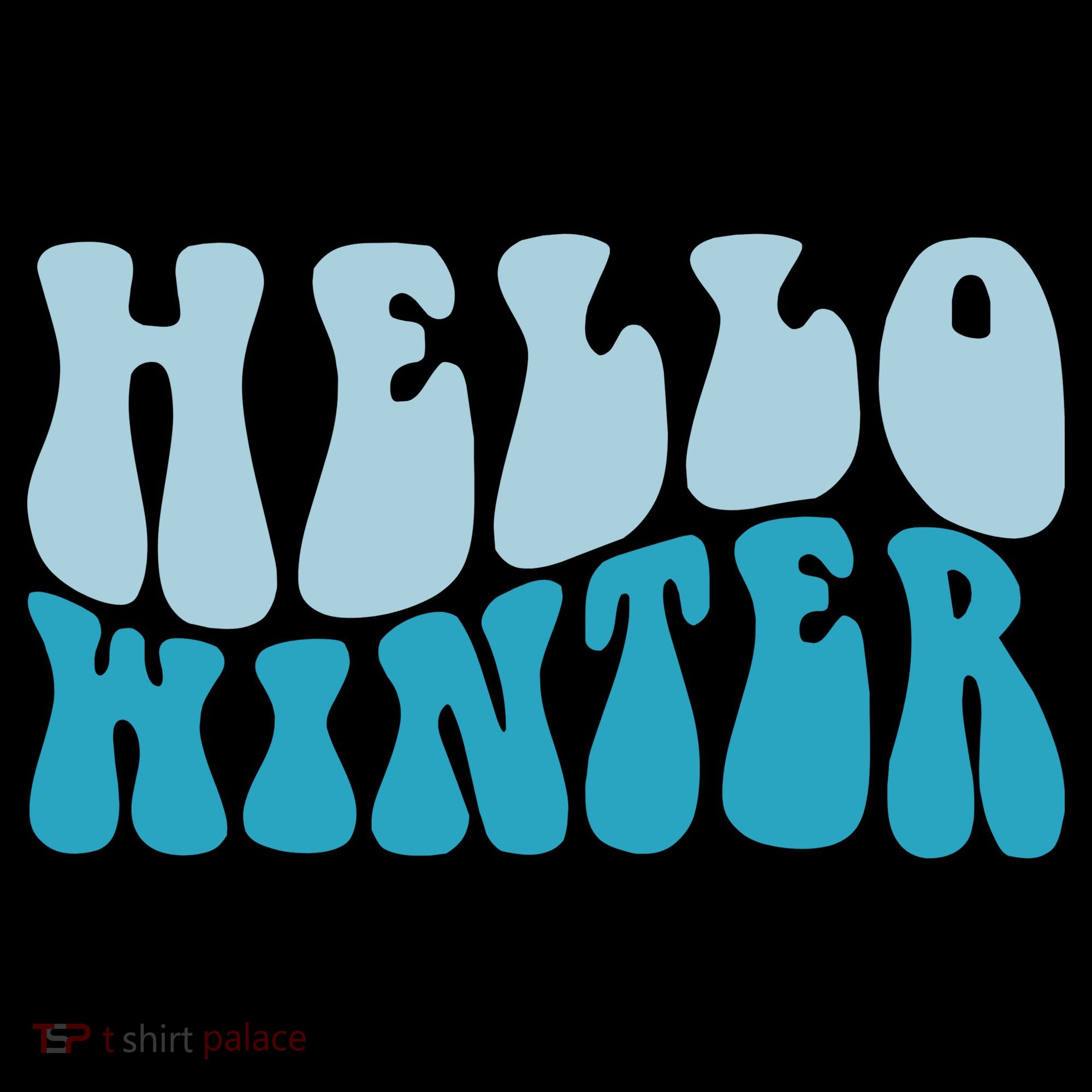 Hello Winter Retro Coaster