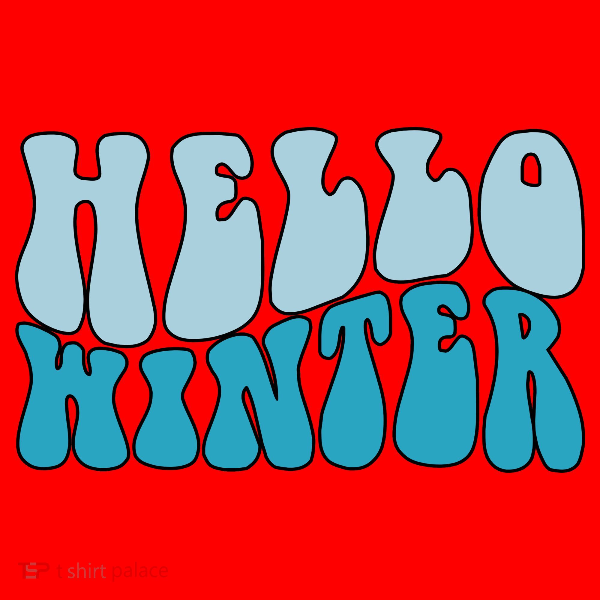 Hello Winter Retro Santa Hat