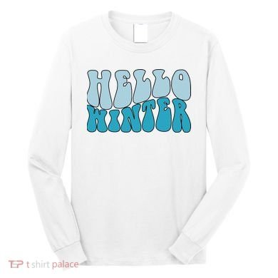 Hello Winter Retro Long Sleeve Shirt