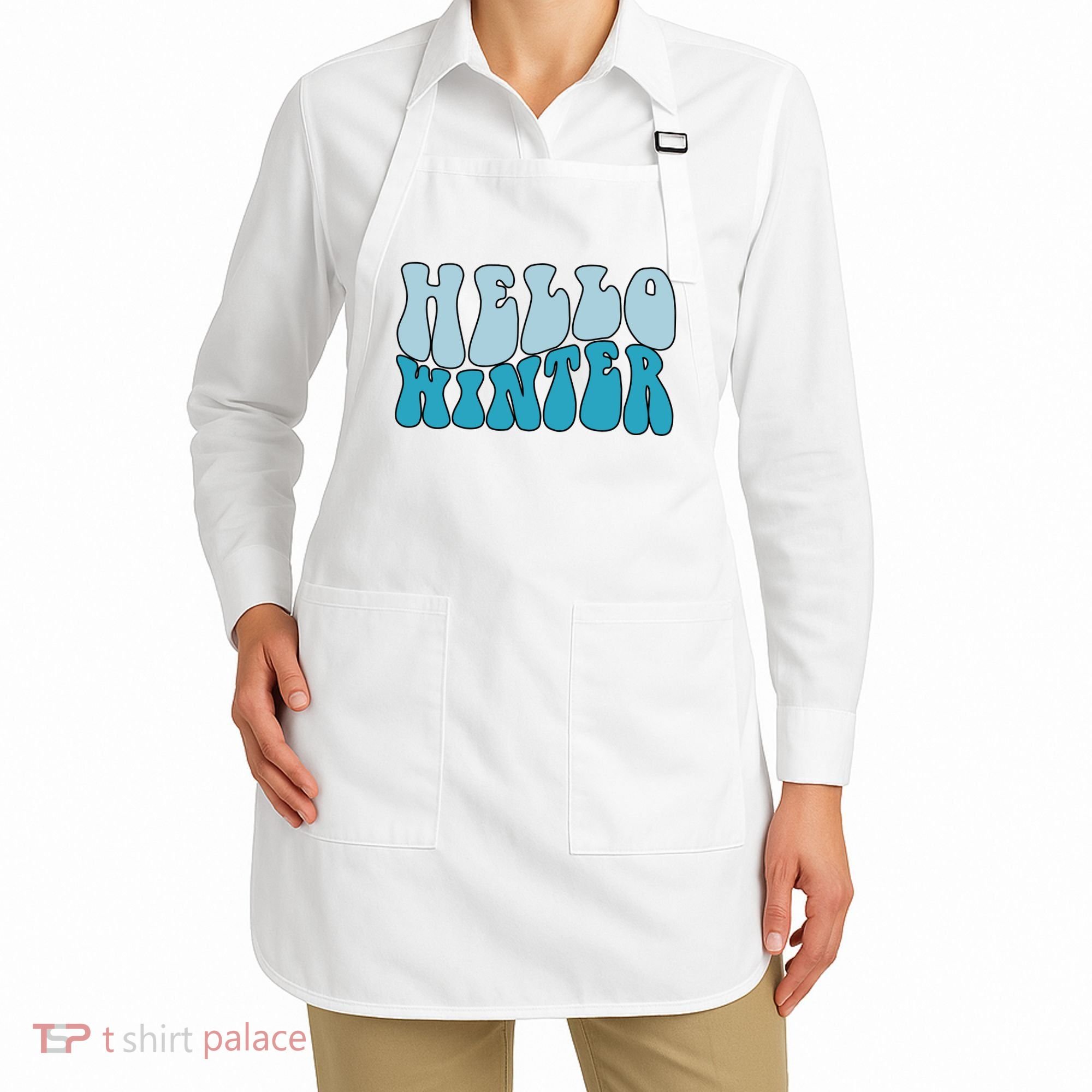 Hello Winter Retro Apron