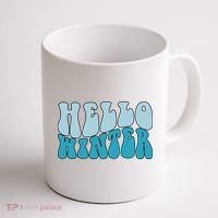 Hello Winter Retro Coffee Mug thumb 1