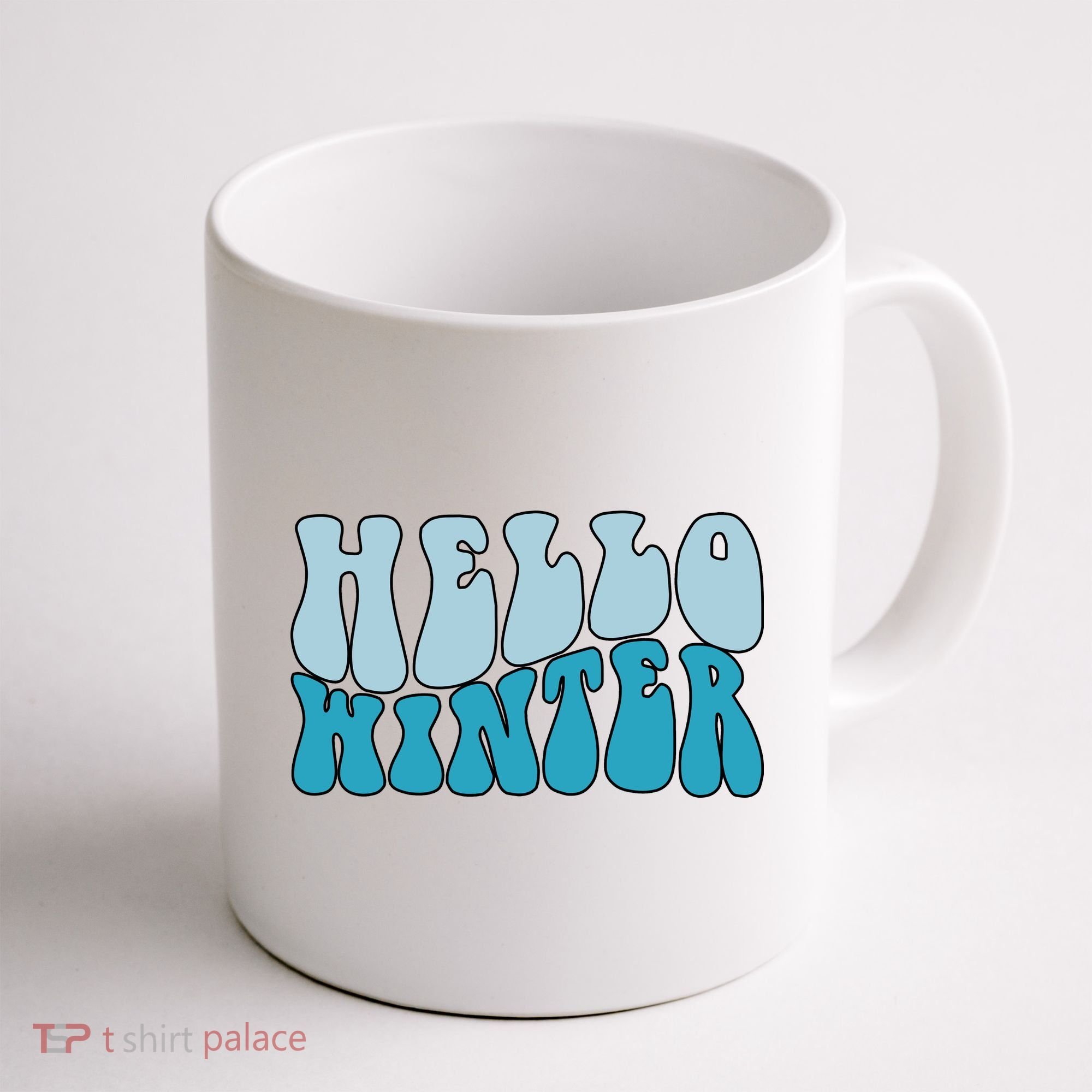 Hello Winter Retro Coffee Mug