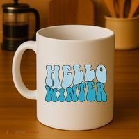 Hello Winter Retro Coffee Mug thumb 4