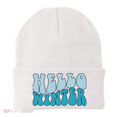 Hello Winter Retro Beanie