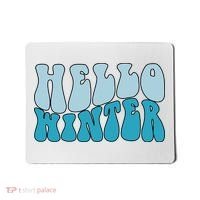 Hello Winter Retro Mousepad thumb 0