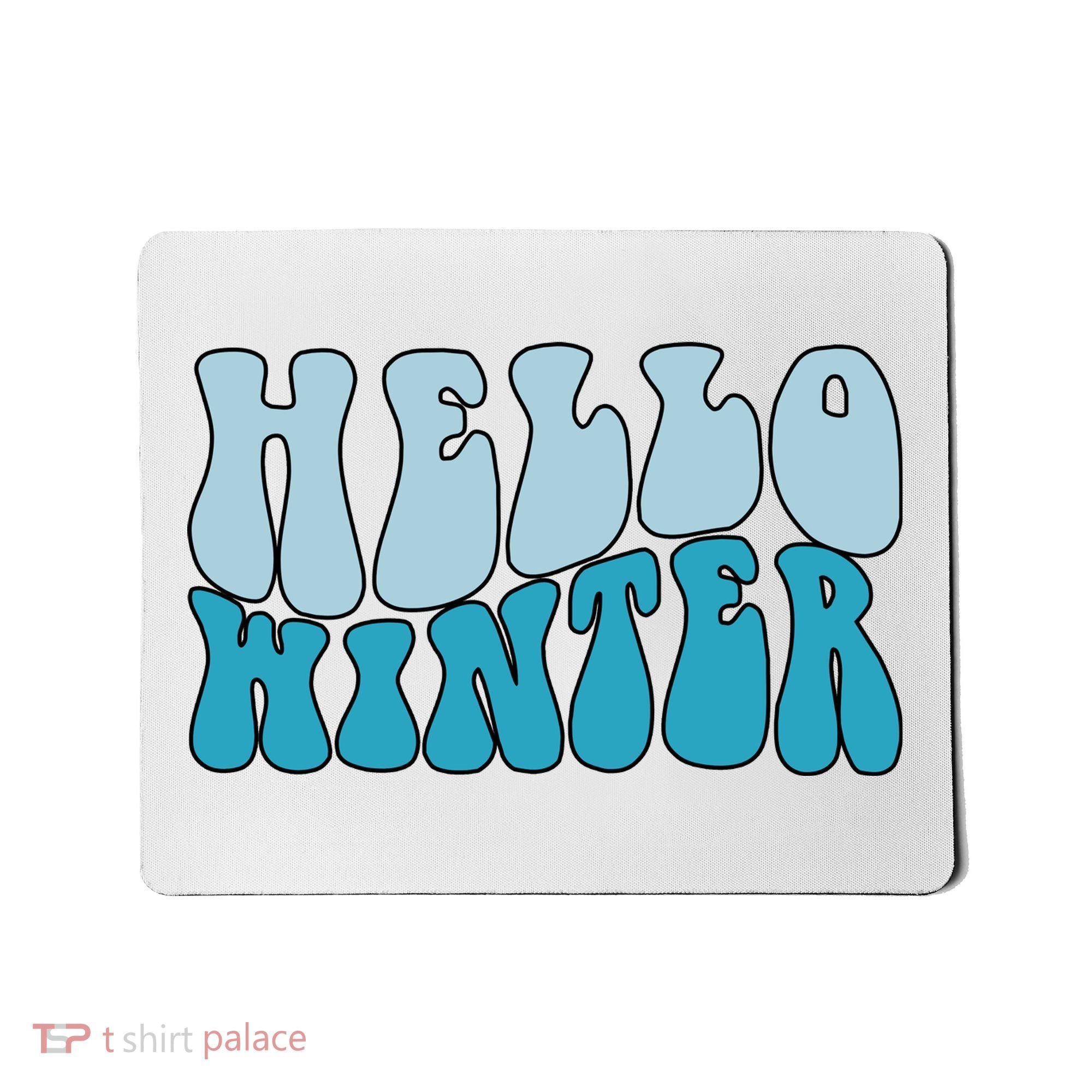 Hello Winter Retro Mousepad