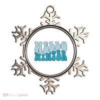 Hello Winter Retro Ornament thumb 0