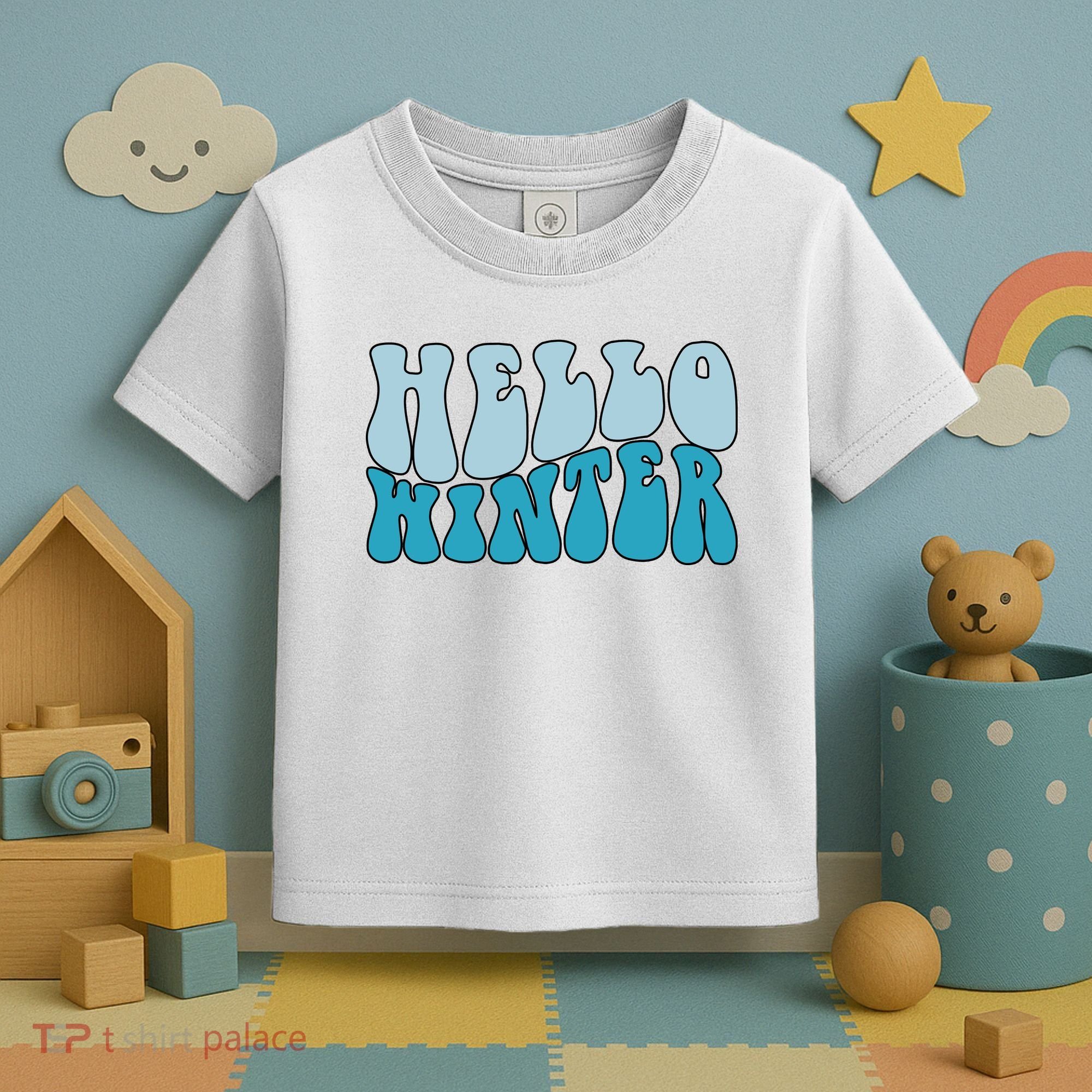 Hello Winter Retro Toddler T-Shirt