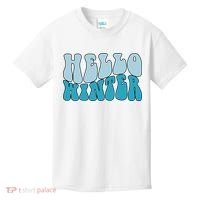 Hello Winter Retro Kids T-Shirt thumb 0