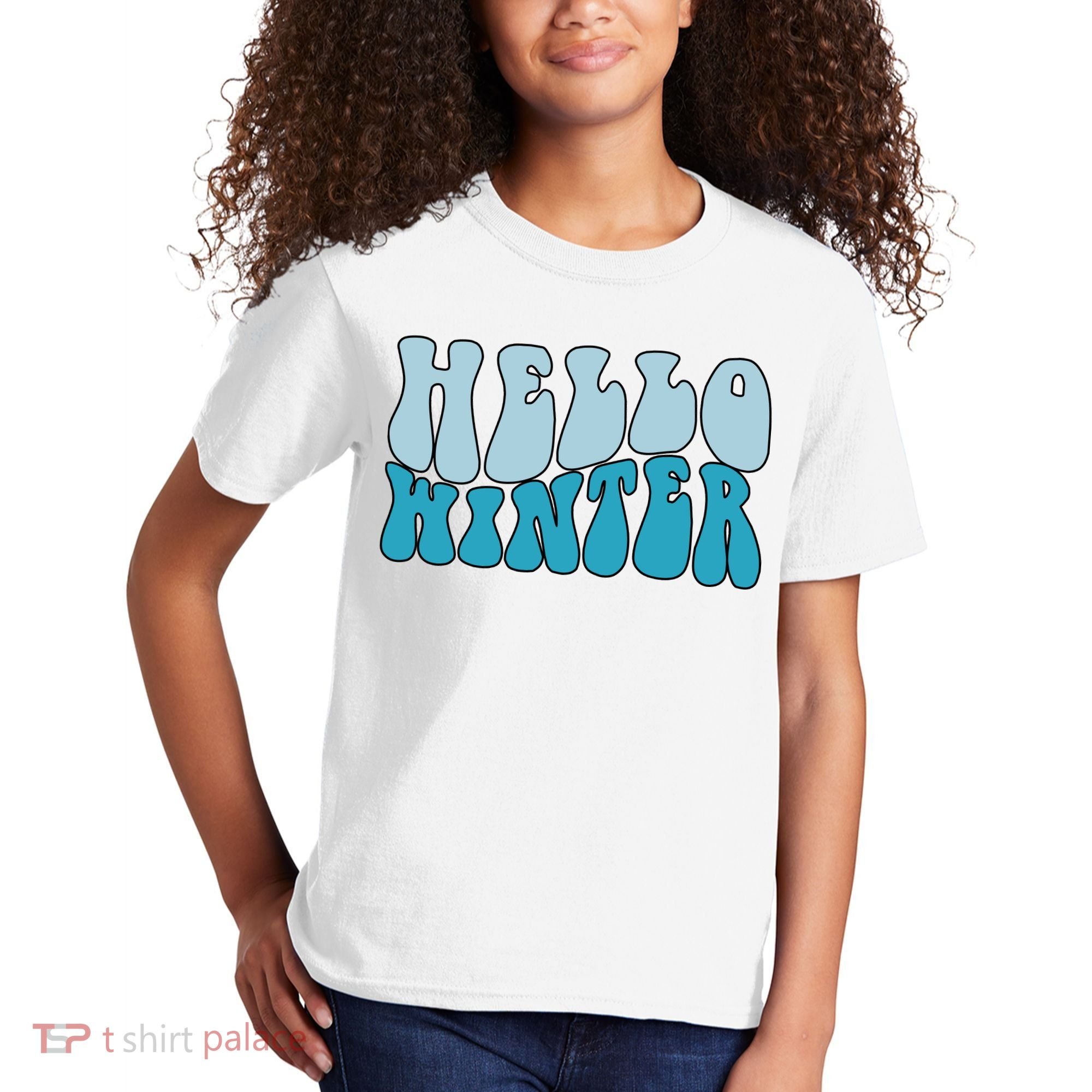Hello Winter Retro Kids T-Shirt